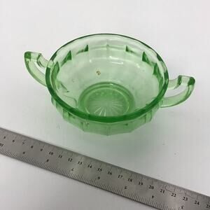 Green Depression glass